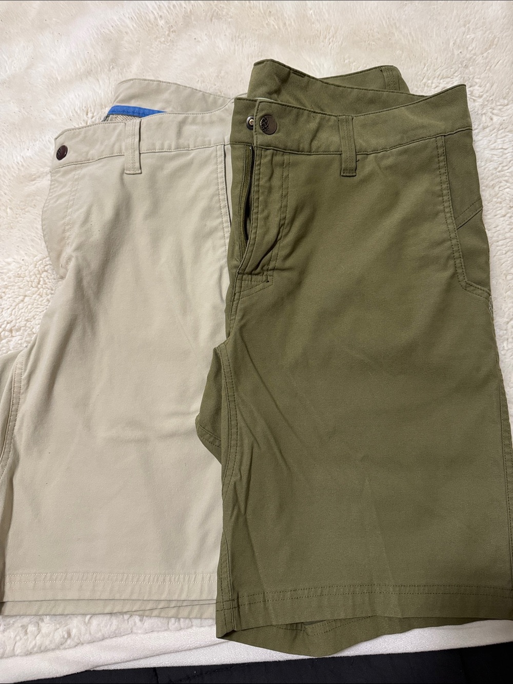 Stio Olive and Khaki Men's Shorts